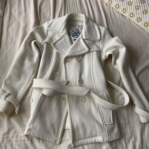 White double breasted coat